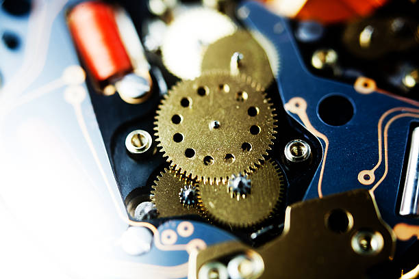istock Close view of watch mechanism 516984966