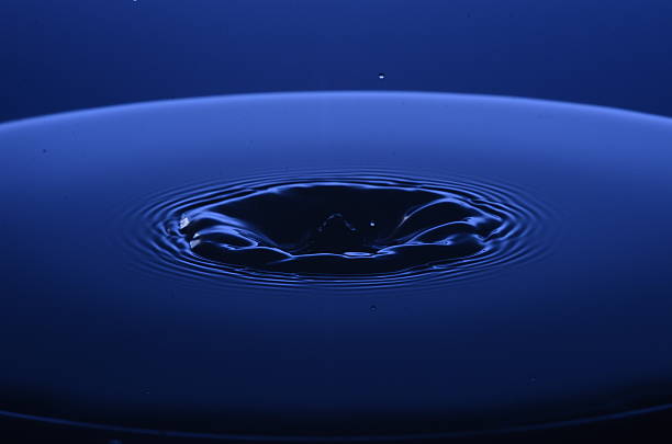 Water droplet - Worthington jet series Worthington jet series showing water droplet colliding with water surface forming crowns and jets. Worthington stock pictures, royalty-free photos & images