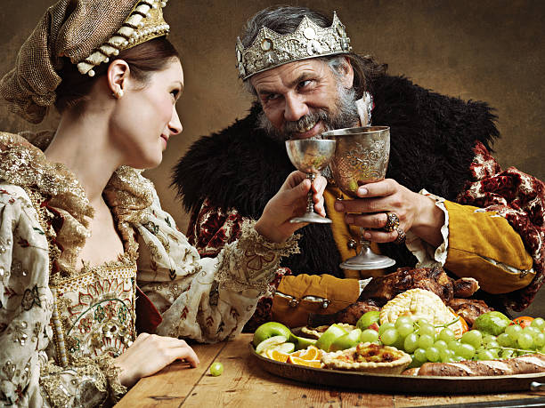istock Maybe a full goblet will cheer you up m'lady 516985291