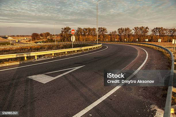 Bend In The Road Stock Photo - Download Image Now - Asphalt, Country Road, Day