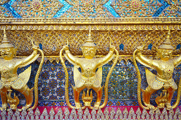 Thai Architecture Grand Palace, Wat Phra Kaew area, Bangkok, Thailand