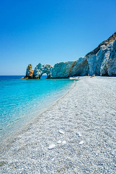 istock Famous rock at Lalaria beach, Skiathios island, Greece 516986926