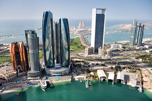 istock Coastline and skyscrapers in Abu Dhabi 516988312
