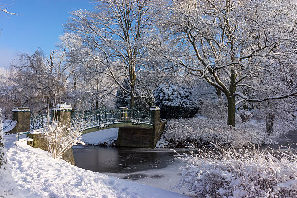 Sunny winter day in Hanover, Lower Saxony, Germany.