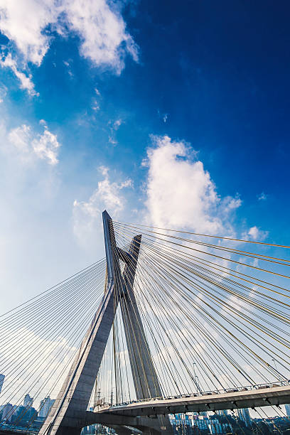 istock Famous cable stayed bridge at Sao Paulo city. 517005368
