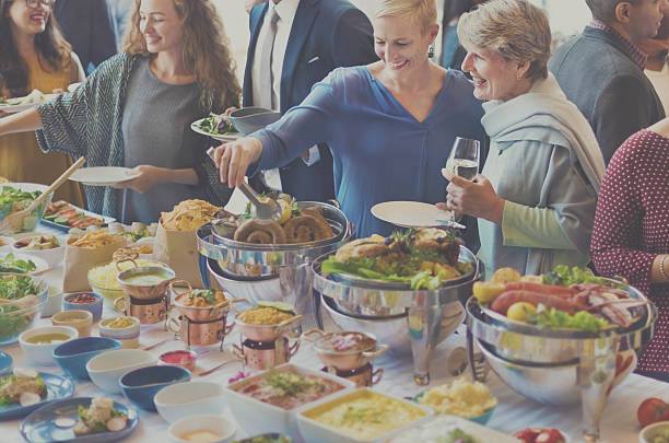 istock Diversity People Enjoy Buffet Party Concept 517011518