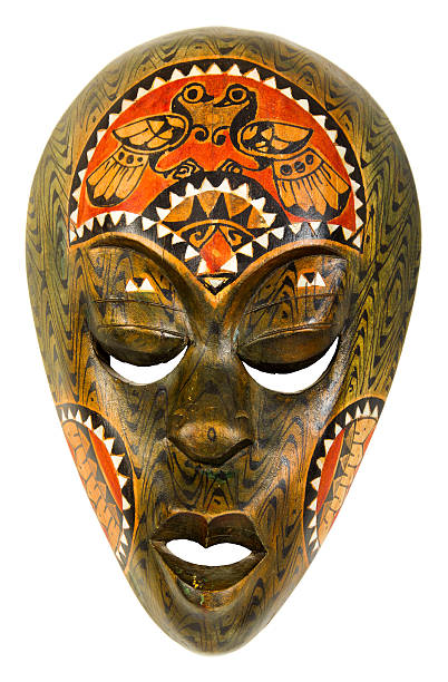 istock vintage african mask on a white background 517012786