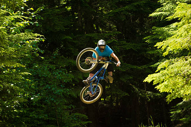 istock Downhill mountain biking in Whistler Canada 517012944