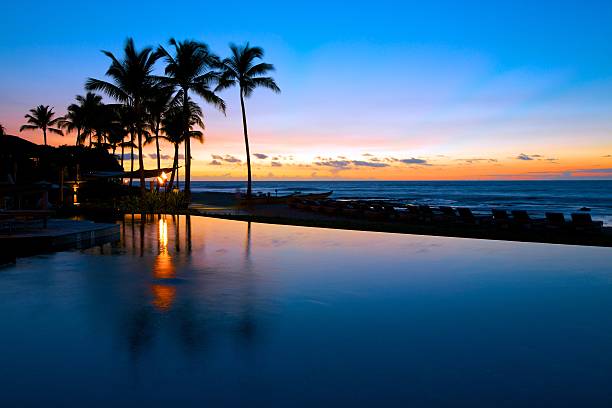 istock Sunset in Tropical resort 517014835