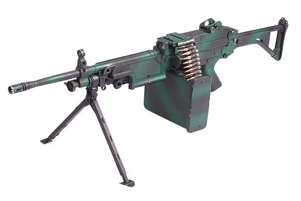 machine mk1 gun isolated on white