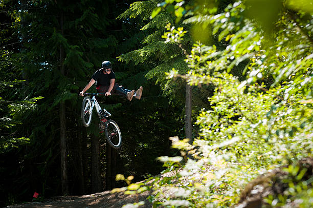 istock Downhill mountain biking in Whistler Canada 517014992
