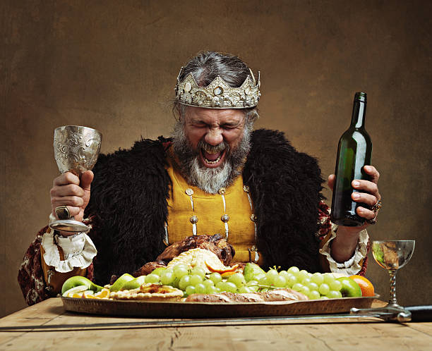 i'm the life of the party! - medieval banquet food dinner party 뉴스 사진 이미지