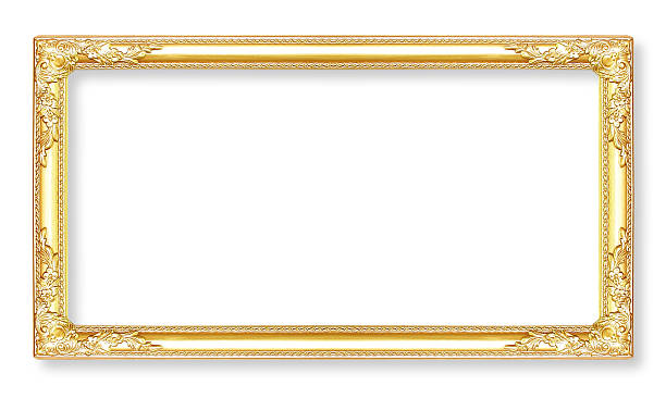 istock Gold picture frames. Isolated on white background 517016511