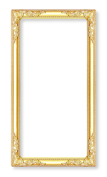 istock Gold picture frames. Isolated on white background 517016523