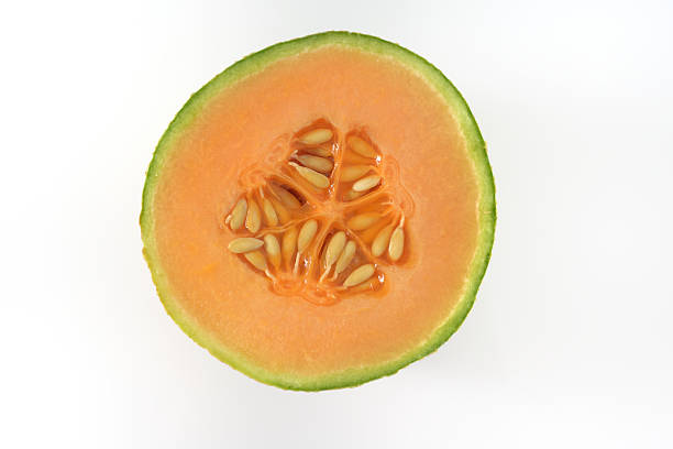 istock Top View of Musk Melon with Orange Pulp 517017916