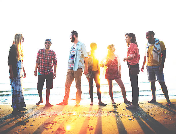 istock Diverse Beach Summer Friends Fun Bonding Concept 517018246