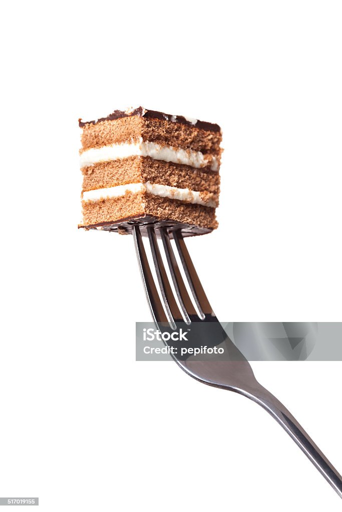 Kuchen an der Gabelung links - Lizenzfrei Gabel Stock-Foto
