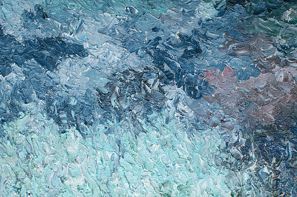 istock Blue oil painting abstract background. Art concept. 517019570