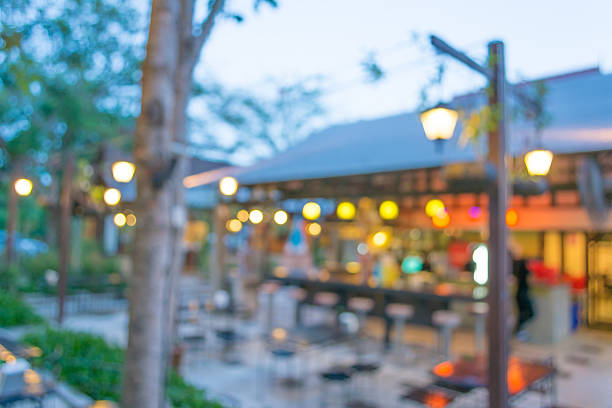 istock Coffee shop blur background with bokeh 517020029