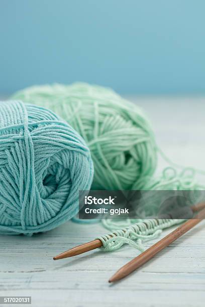 Yarn Stock Photo - Download Image Now - Ball Of Wool, Blue, Color Image