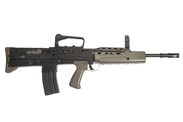 istock British assault rifle L85A1 isolated on a white background 517020977