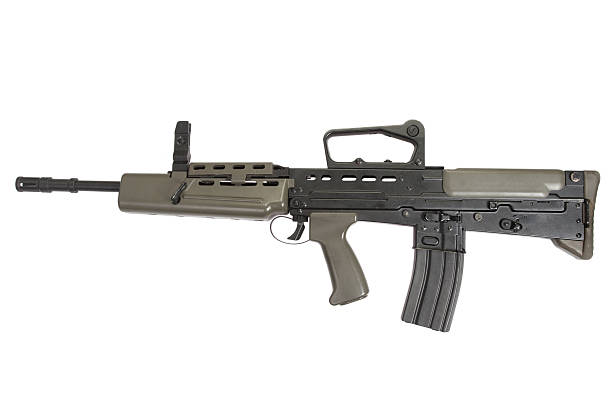 istock British assault rifle L85A1 isolated on a white background 517020999