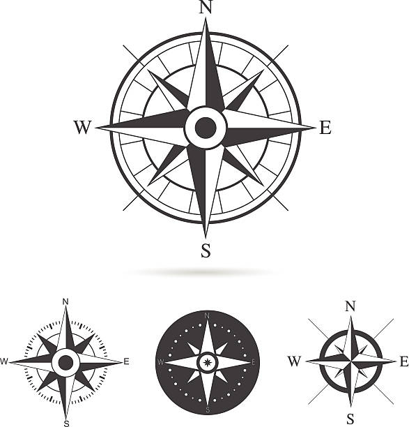 компас роуз векторная коллекция - compass rose stock illustrations