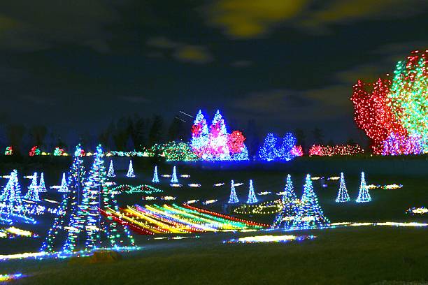 istock Christmas Lights Against the Sky 517042717