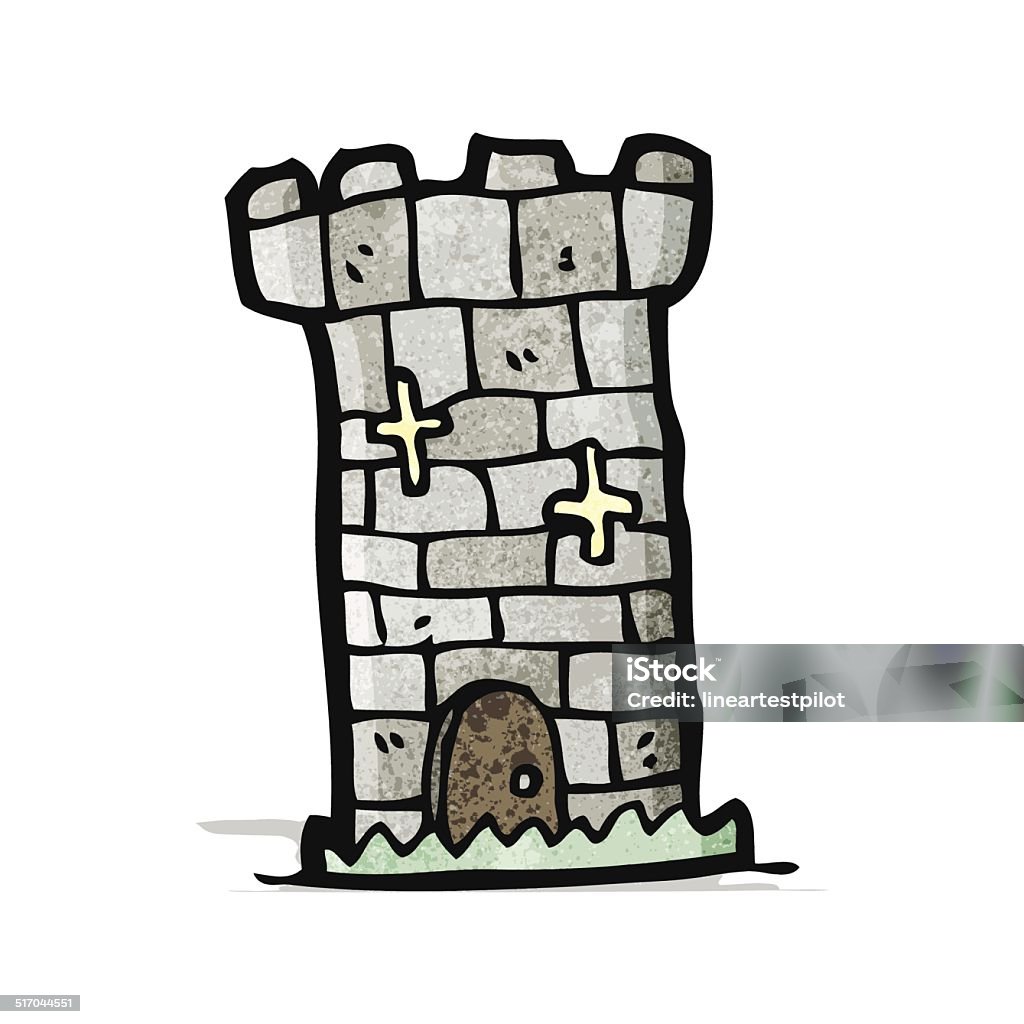 cartoon castle tower Cheerful stock vector