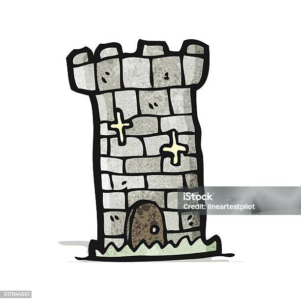 Cartoon Castle Tower Stock Illustration - Download Image Now - Cheerful, Cute, Doodle