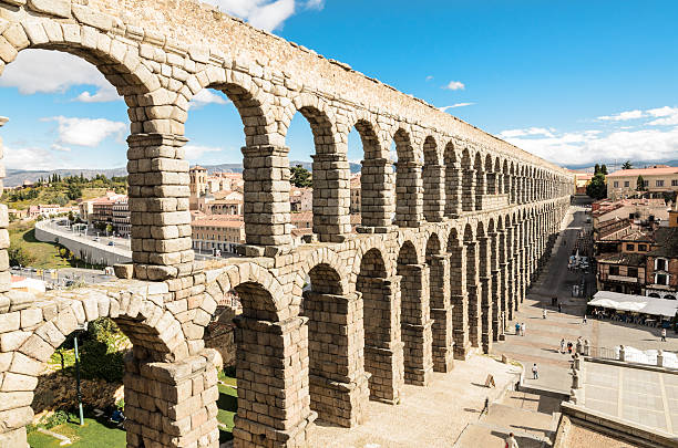 istock Roman aqueduct in Segovia, Spain 517044742
