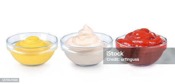 Ketchup Mustard Stock Photo - Download Image Now - Cup, Ketchup, Mayonnaise