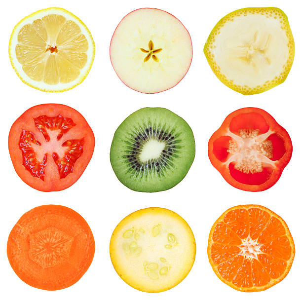 istock Slices of fruit and vegetables 517047365