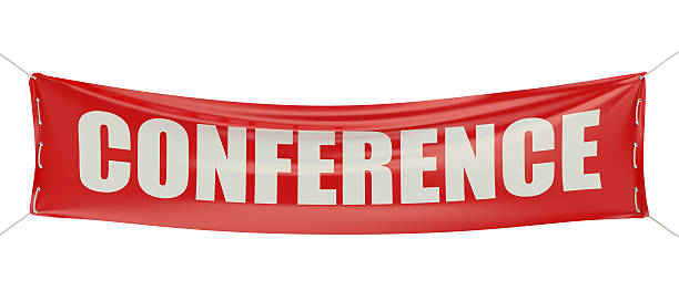 istock conference concept on the red banner 517052868