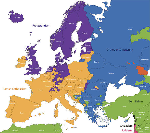 ilustrações de stock, clip art, desenhos animados e ícones de religiosas predominante na europa - sunni