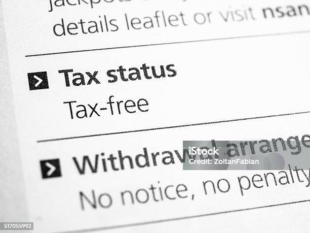 Tax Info Stock Photo - Download Image Now - Black Color, Close-up, Cut Out