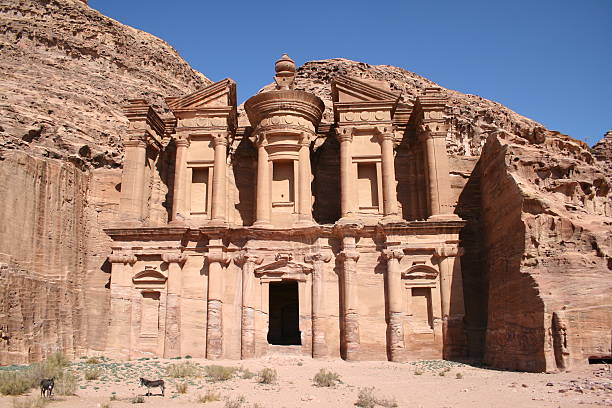 istock Monastery (AD Deir) of Petra in Jordan 517057621