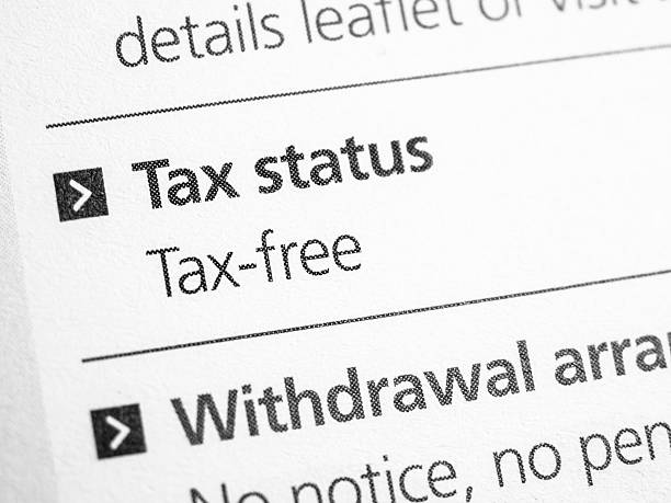 Tax status stock photo