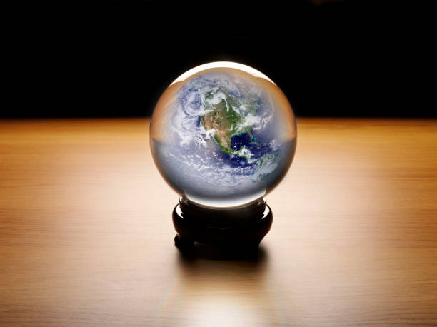 istock Crystal Ball with a Reflection of the World 517059027