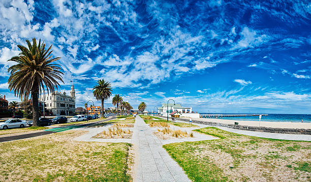 Melbourne Beaches of Melbourne port melbourne melbourne stock pictures, royalty-free photos & images