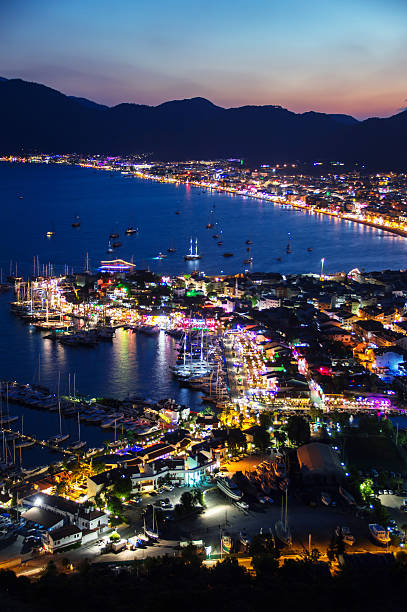 istock View of Marmaris harbor on Turkish Riviera by night 517059507
