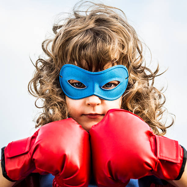 istock Superhero kid. Girl power concept 517061519