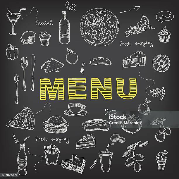 Restaurant Cafe Menu Stock Illustration - Download Image Now - Backgrounds, Barbecue - Meal, Beef