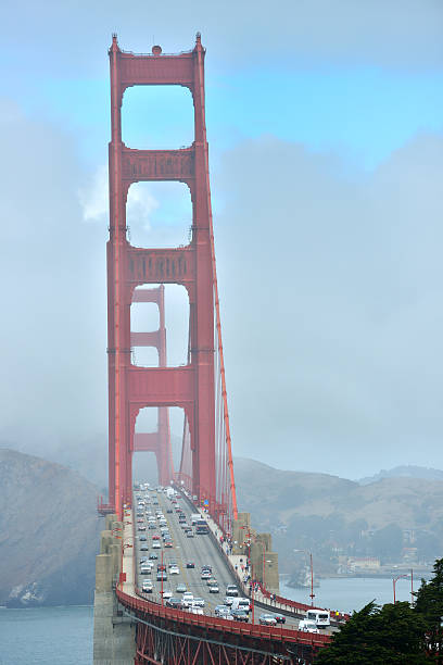 ゴールデンゲートブリッジ - golden gate bridge bridge large san francisco county ストックフォトと画像