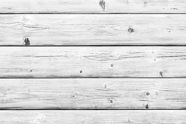 istock Old weathered white painted wooden board 517082006