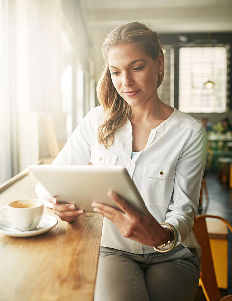 istock Chilling at her local coffee shop 517084670
