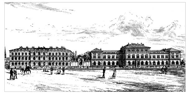 istock Antique illustration of Imperial Museum for Art and Industry (Wien) 517084920