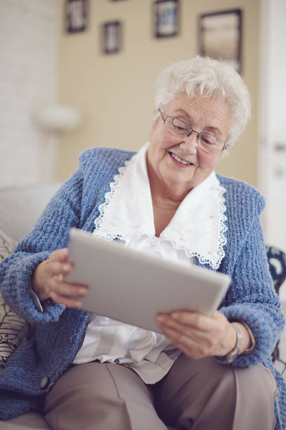 istock Beautiful senior woman at home 517085452