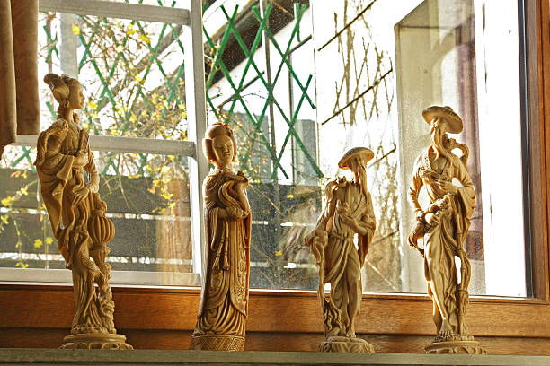 istock Chinese statuettes of ivory 517086440