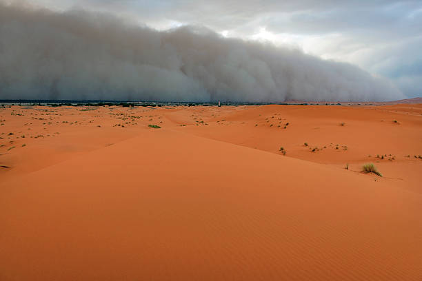 istock Sandstorm Approaching Merzouga Settlement Morocco 517091009